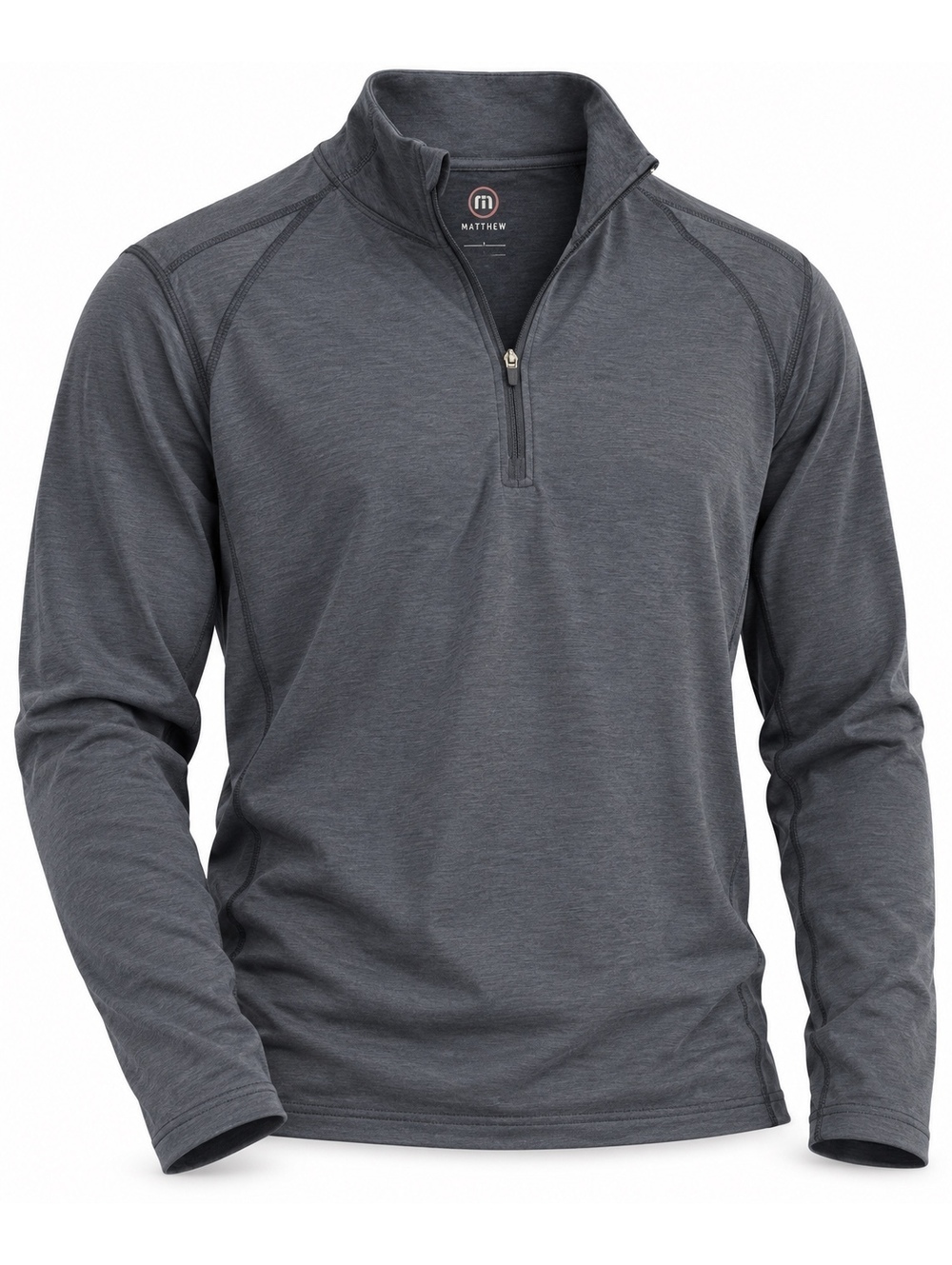 Travis Mathew Quarter Zip Performance Pullover Dark Blue Raglan Sleeve Golf Mens